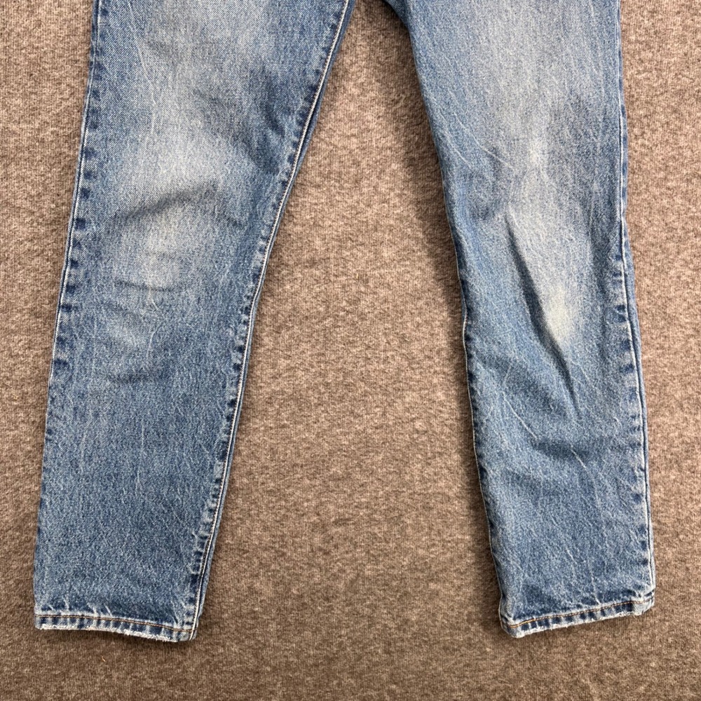 Levis 501 Original Fit Jeans Womens Medium Wash Blue Straight Leg Cotton Denim - Picture 4 of 15